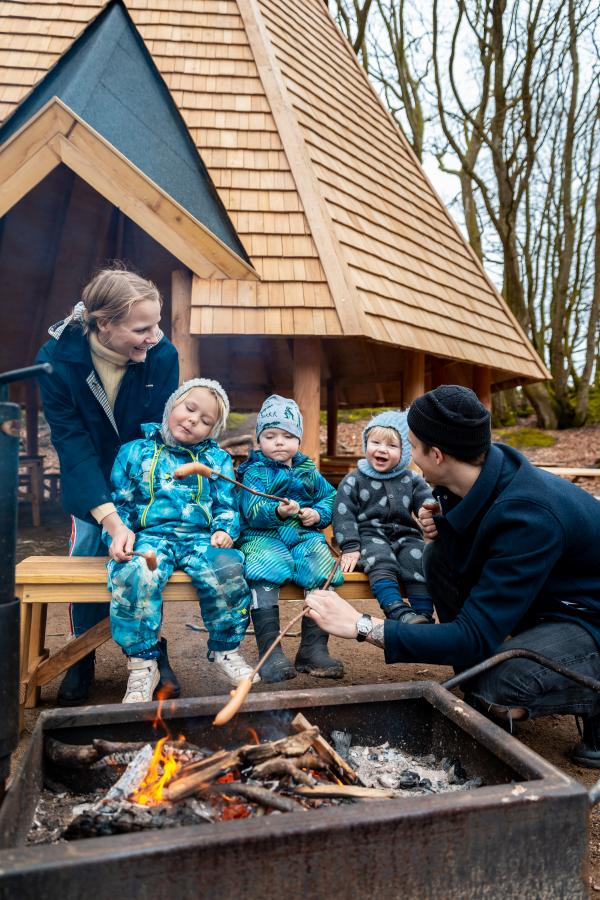 Bålhygge ved Max Henius hytten